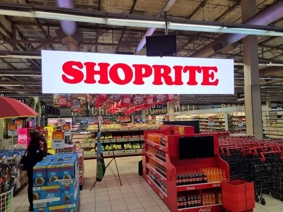 LED screen installed at a retail store