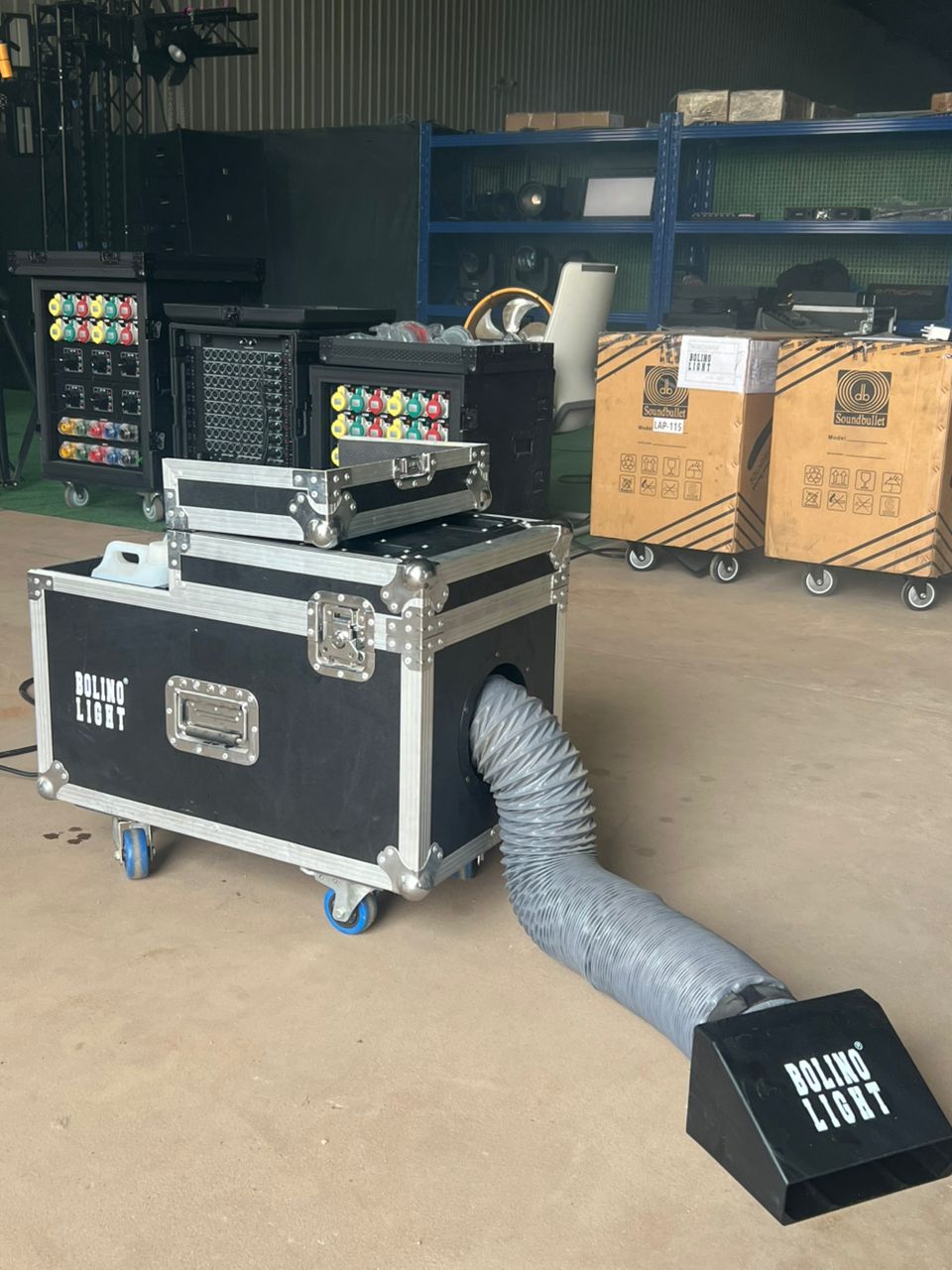 Flight-cased screens ready for hire